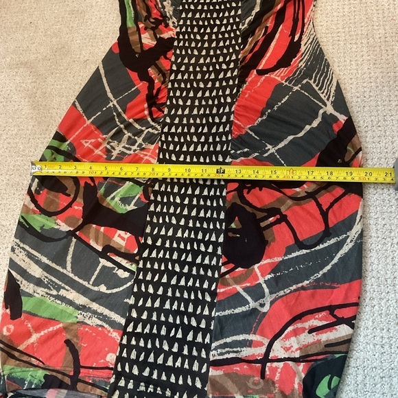 Paul Smith Abstract Mixed Print Sleeveless Mini Dress Size Medium Multi Color - Picture 9 of 10